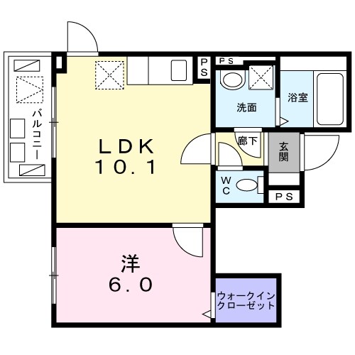 グレイシャス千早の物件間取画像