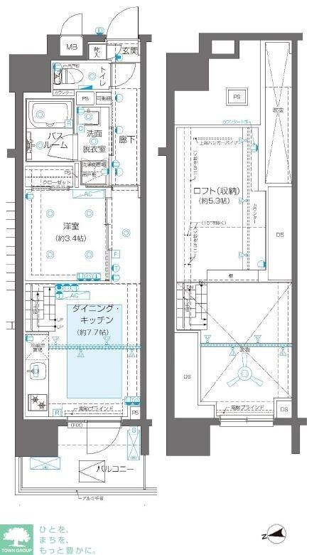 ZOOM新宿御苑前の物件間取画像