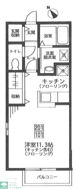 ベルクレストの物件間取画像