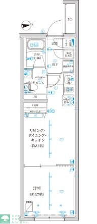 ＴＲＡＤＩＳ西池袋の物件間取画像