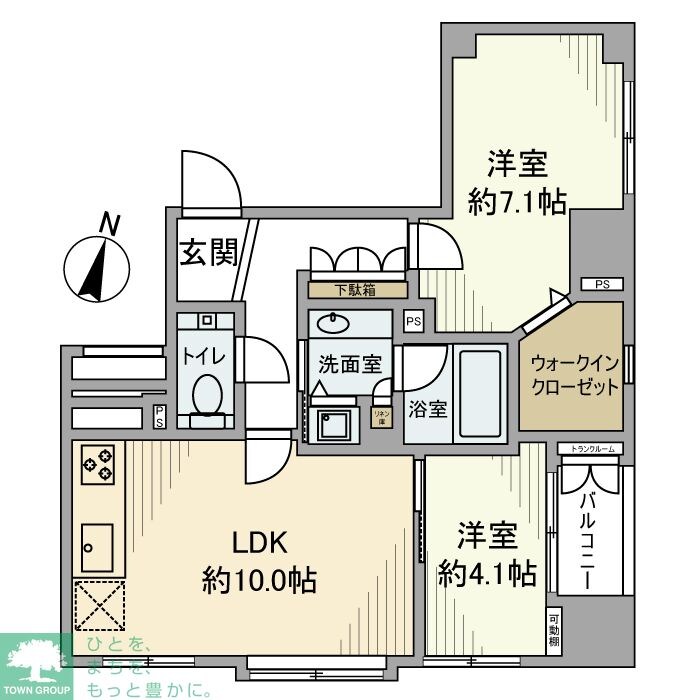 クレアホームズ小石川の物件間取画像