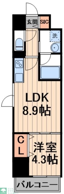 LA BELJOUR錦糸町の物件間取画像