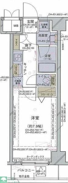 コンシェリア駒込EASTの物件間取画像