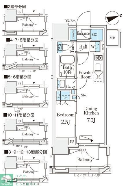 リビオメゾン御茶ノ水ＥＡＳＴの物件間取画像