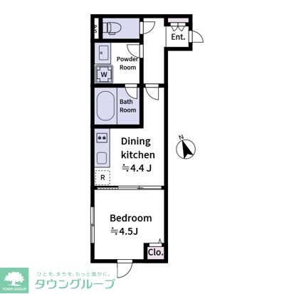 Laviere上中里の物件間取画像