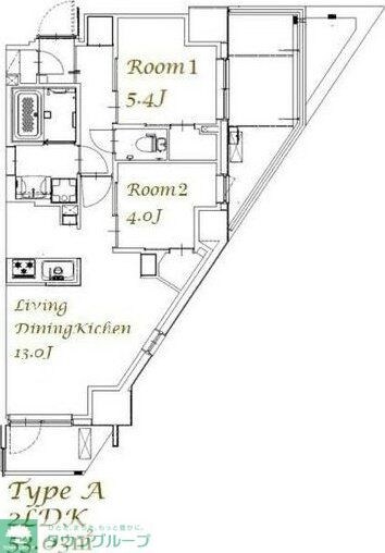 スプランディッド西日暮里の物件間取画像
