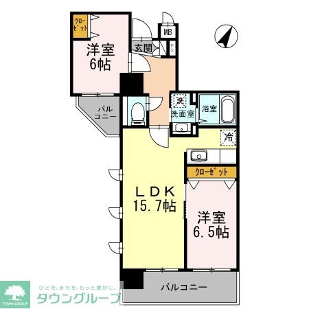 セルティスコートの物件間取画像