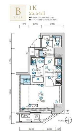 MAXIV浅草の物件間取画像