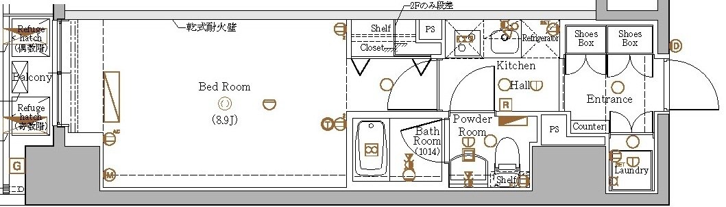 ブレシア銀座イーストの物件間取画像