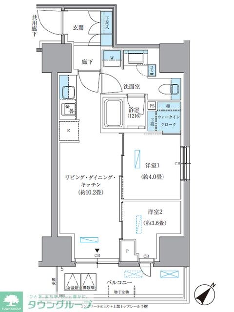 パークアクシス東日本橋の物件間取画像