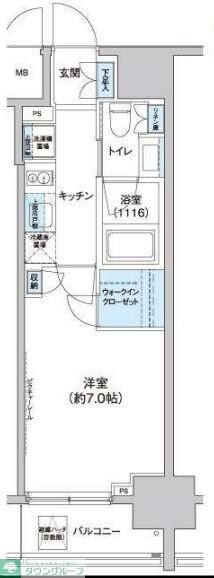 パークキューブ西新宿の物件間取画像