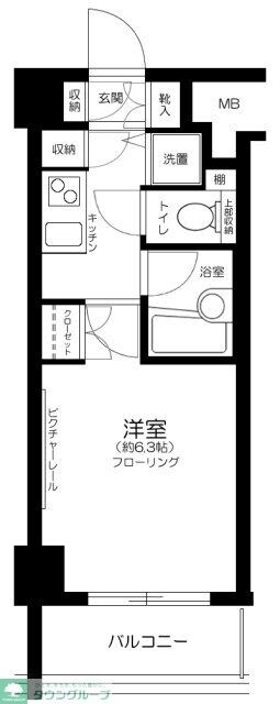 パレステュディオ南麻布の物件間取画像