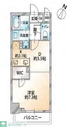 オーキッドレジデンス千代田岩本町の物件間取画像