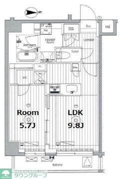 メイクス東向島IIの物件間取画像
