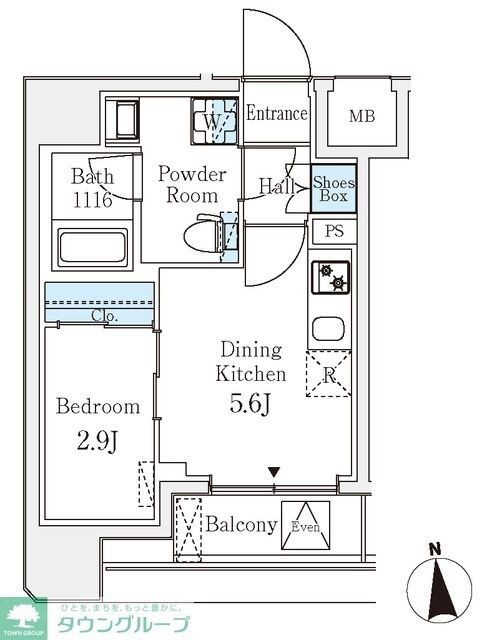 クラリティア文京湯島の物件間取画像