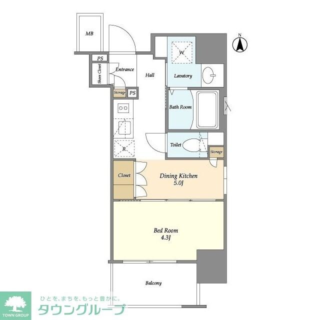 ＯＲＭＥ　ＣＯＵＲＴ　ＮＩＰＰＯＲＩ　ＥＡＳＴの物件間取画像