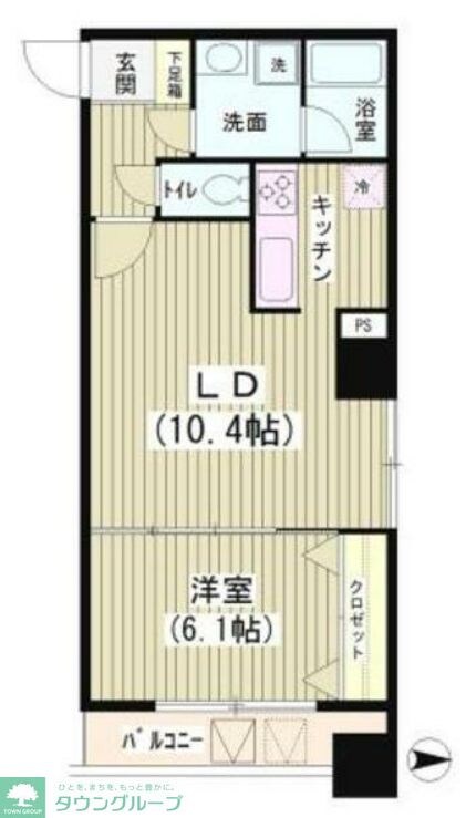 アクアコートの物件間取画像