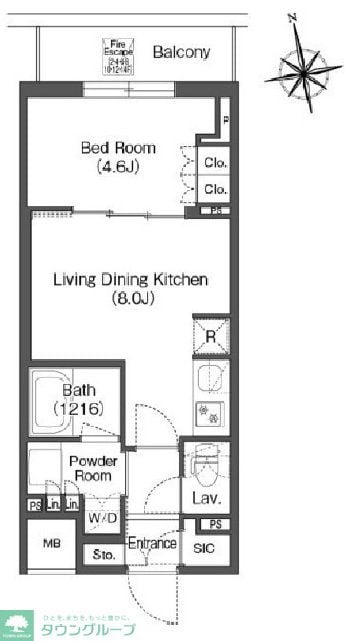 コンフォリア東上野の物件間取画像
