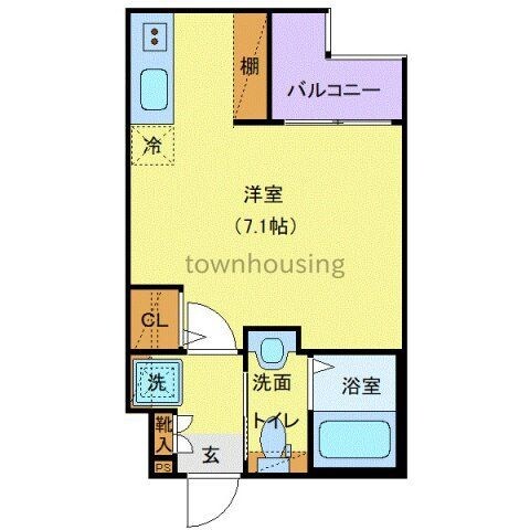 エクセラン東立石の物件間取画像