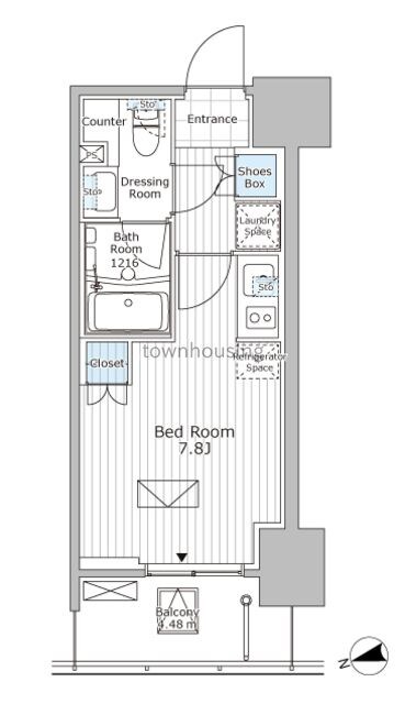 パークアクシス市川の物件間取画像