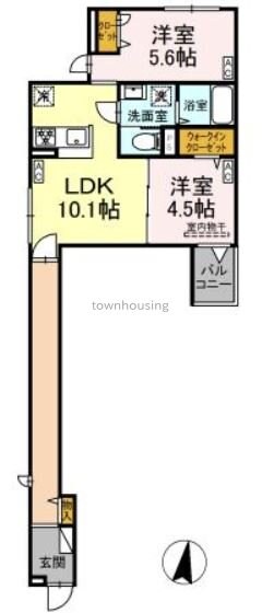 グラナーデ興宮町の物件間取画像