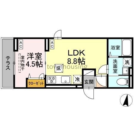 (仮)D-ROOM西瑞江の物件間取画像