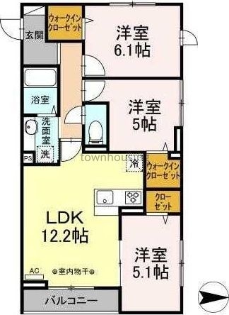 ラリュール江戸川IIの物件間取画像