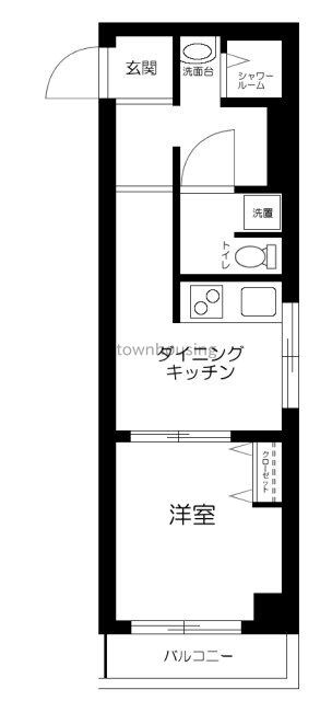 スカイコートお花茶屋の物件間取画像