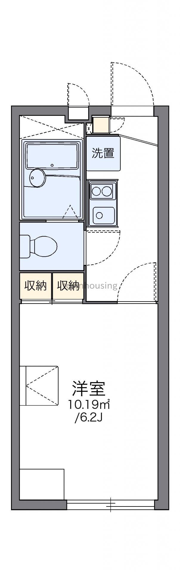 レオパレスウィステリア平井IIIの物件間取画像