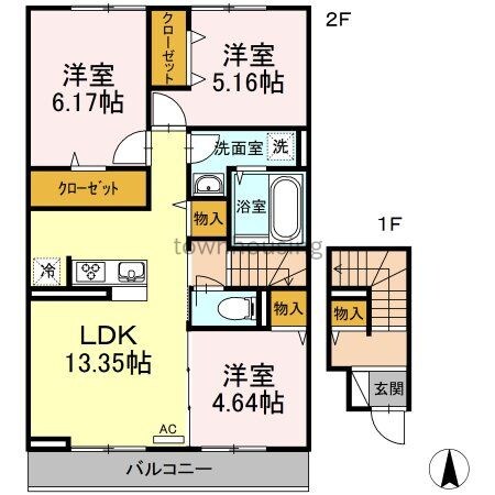 アステール　IIの物件間取画像