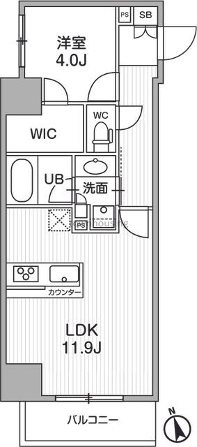 シーズンフラッツ浅草言問通りの物件間取画像