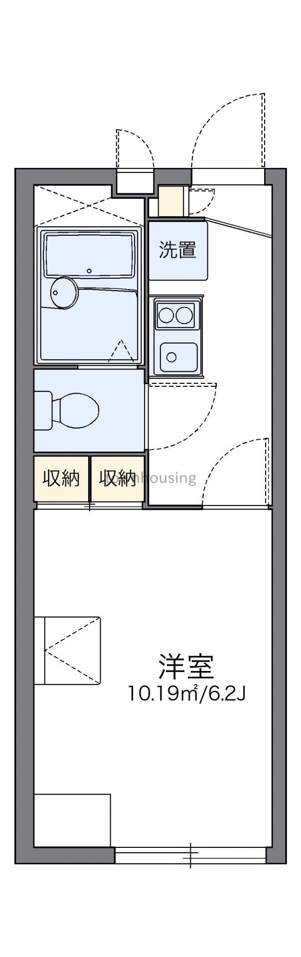 レオパレスグリーンハイツ５号の物件間取画像