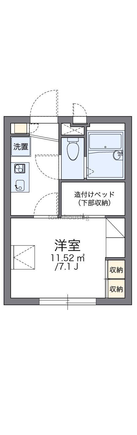 レオパレスパピエ薫風の物件間取画像