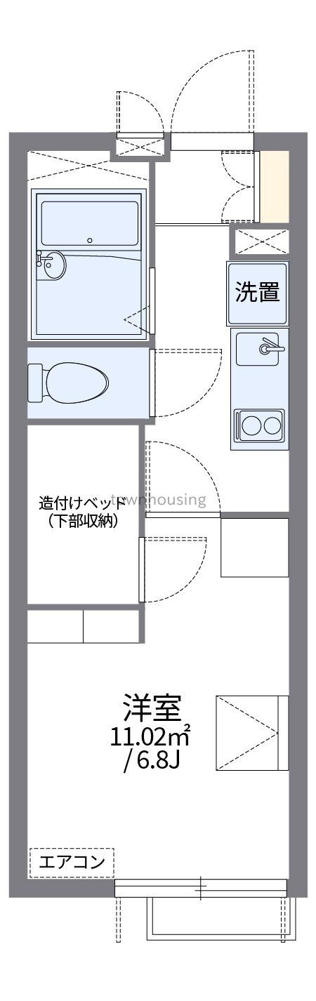 レオパレスフルマークの物件間取画像