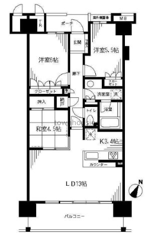 オーベル葛西ベイパークスの物件間取画像