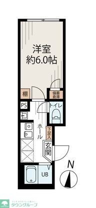 GardenCourtさくら通りの物件間取画像