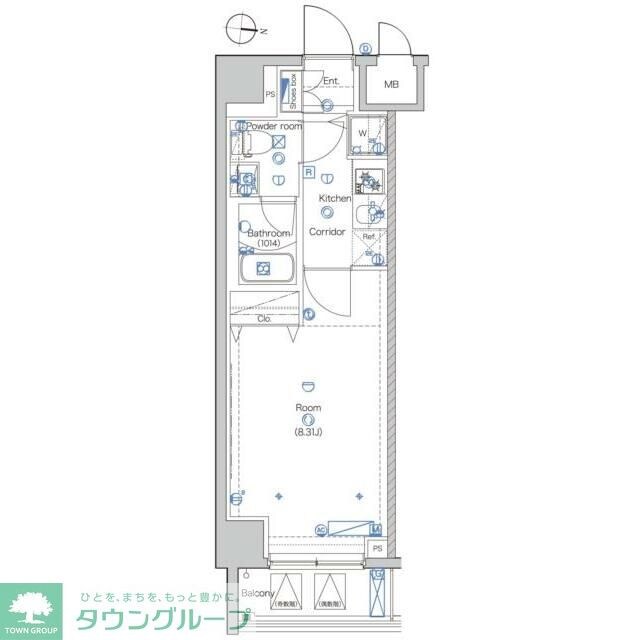 レアライズ八広の物件間取画像