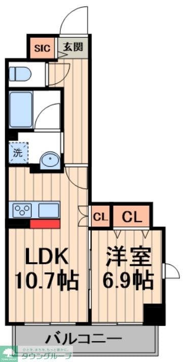 LA BELJOUR錦糸町の物件間取画像