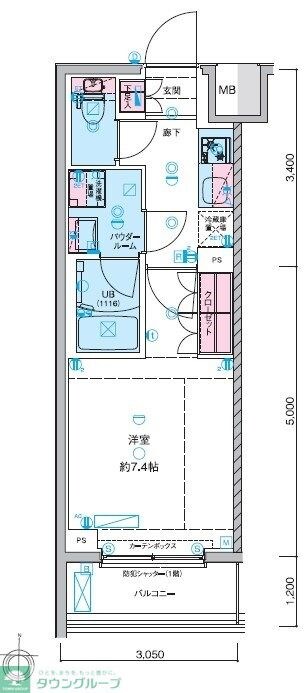 GENOVIA本所吾妻橋skygardenの物件間取画像