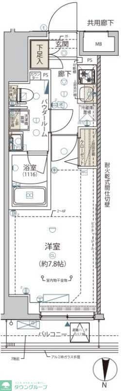 ARCOBALENO KINSHICHOの物件間取画像