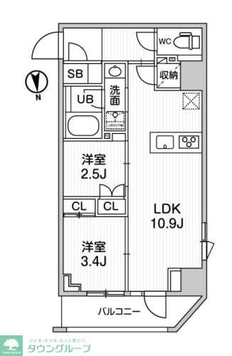 nido SHIN-OKACHIMACHIの物件間取画像