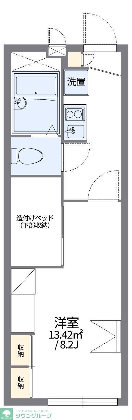 レオパレスボークロワールの物件間取画像