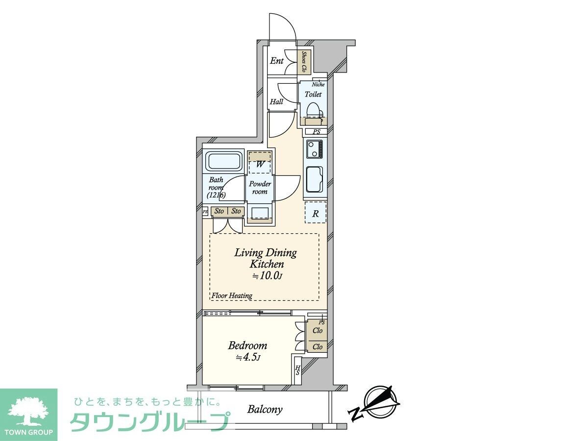 オープンレジデンシア葛西の物件間取画像