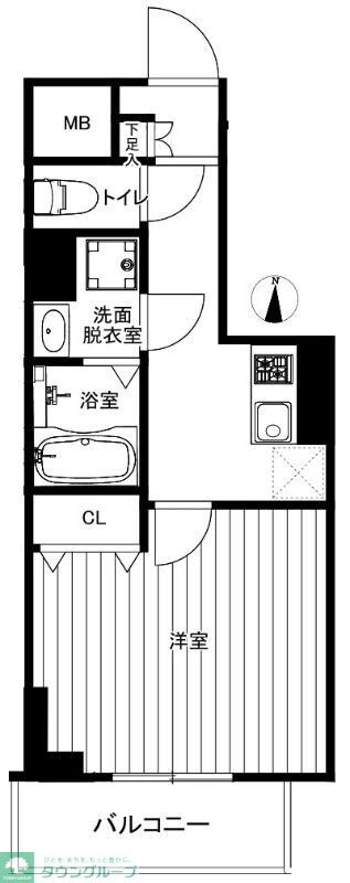 パレスシンシア江東橋の物件間取画像