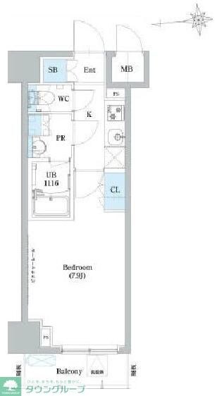 ミリアレジデンス浅草橋の物件間取画像