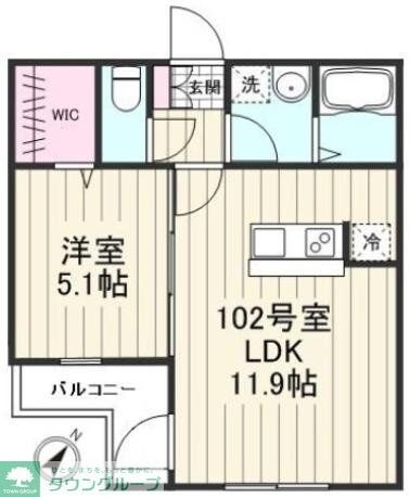 クリアル門前仲町の物件間取画像
