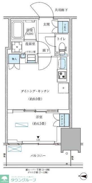 パークアクシス西大島コンフォートスクエアの物件間取画像