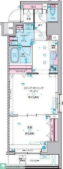 物件間取画像