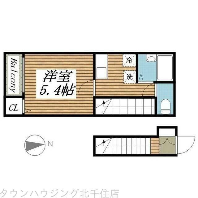 クレフラスト青井の物件間取画像