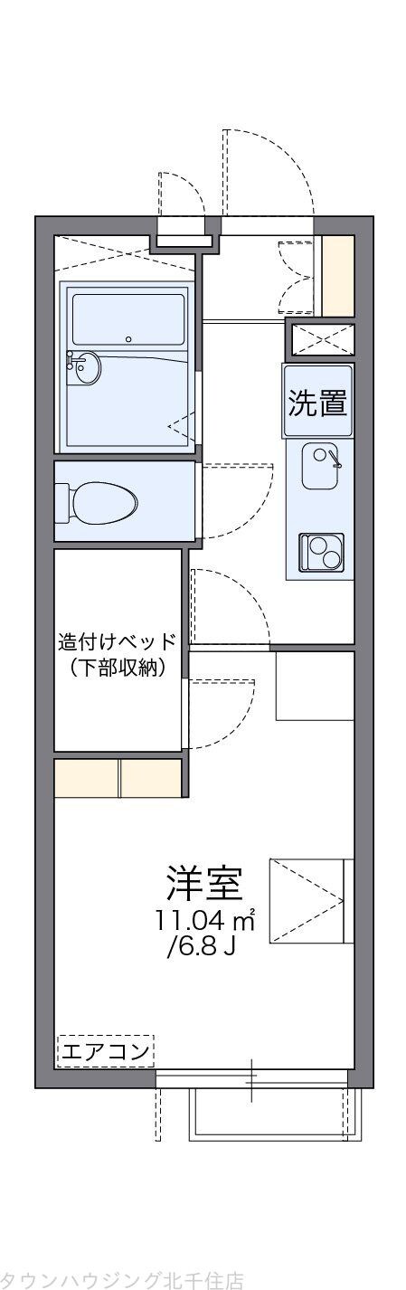 レオパレスアウラの物件間取画像